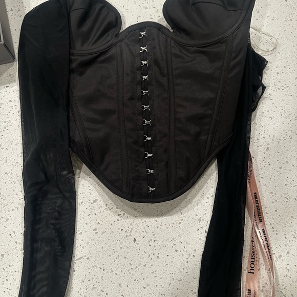 BLACK STRUCTURED CORSET - Picture 5 of 6